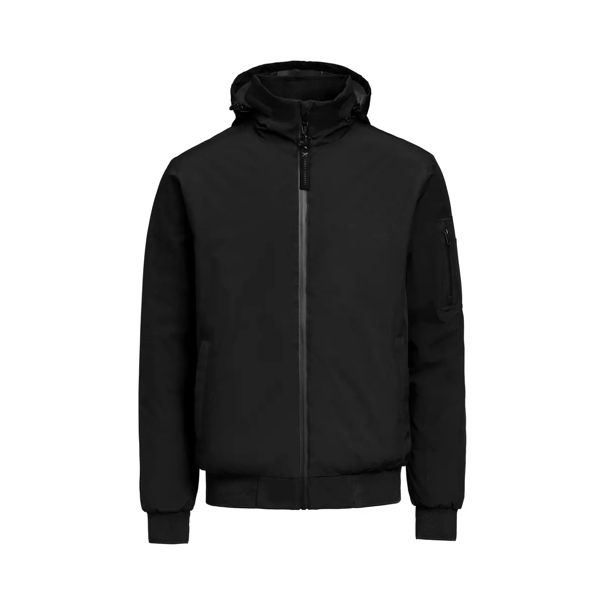 Chaqueta hombre JAMES HARVEST MONTANA BOMBERJACKET 2131050 22 Chaqueta hombre JAMES HARVEST MONTANA BOMBERJACKET 2131050, Negro, vista frontal con capucha