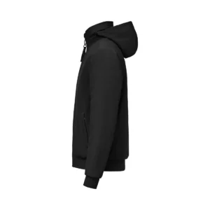 Chaqueta hombre JAMES HARVEST MONTANA BOMBERJACKET 2131050, Negro, lateral izquierdo con capucha