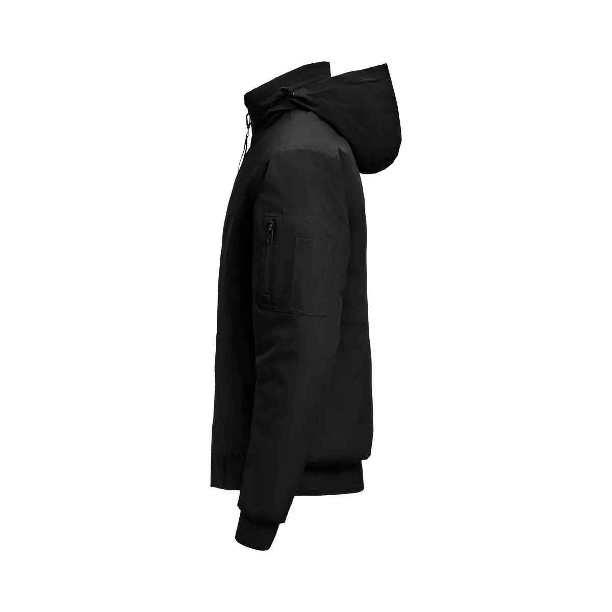 Chaqueta hombre JAMES HARVEST MONTANA BOMBERJACKET 2131050 28 Chaqueta hombre JAMES HARVEST MONTANA BOMBERJACKET 2131050, Negro, lateral izquierdo con capucha