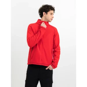 Polar de hombre James Harvest Zion 2131504, Rojo, con modelo, vista frontal