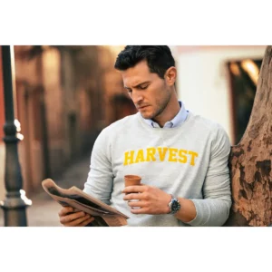 Camisa de hombre James Harvest Burlingham 2113038, con modelo bajo jersey, otra vista