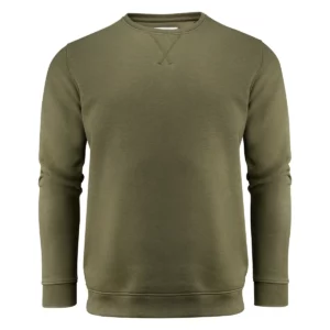 Sudadera de hombre James Harvest Alder Heights 2132024, Moss green, vista frontal