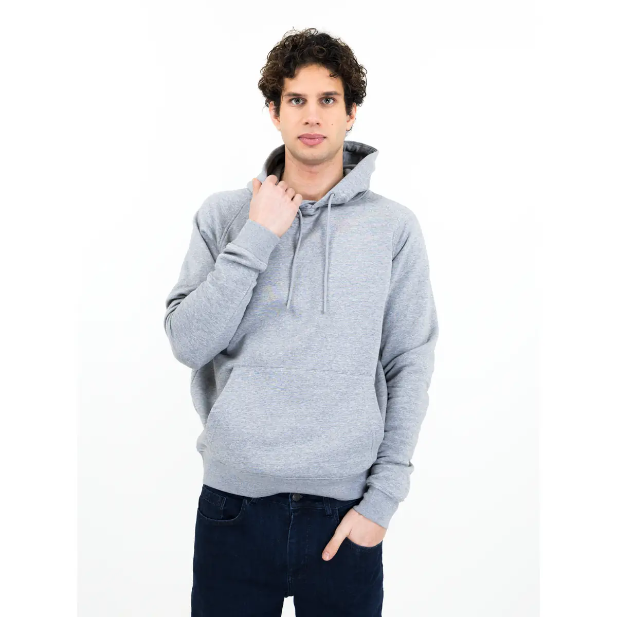 Sudadera hombre JAMES HARVEST HARDIN HEIGHTS 2132025 2 Sudadera hombre JAMES HARVEST HARDIN HEIGHTS 2132025, Gris marengo, con modelo, vista frontal