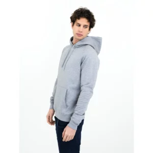 Sudadera hombre JAMES HARVEST HARDIN HEIGHTS 2132025, Gris marengo, con modelo, vista lateral