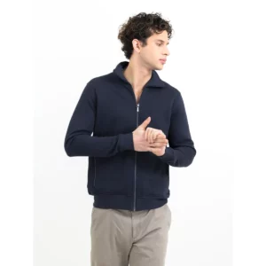 Sudadera hombre JAMES HARVEST MELVILLE HEIGHTS 2132026, Marino, con modelo, vista frontal