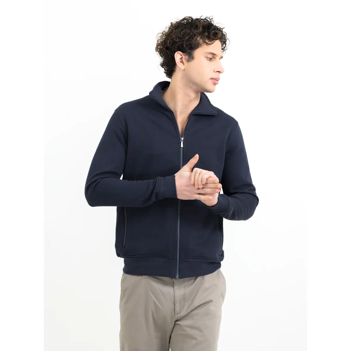 Sudadera hombre JAMES HARVEST MELVILLE HEIGHTS 2132026 2 Sudadera hombre JAMES HARVEST MELVILLE HEIGHTS 2132026, Marino, con modelo, vista frontal