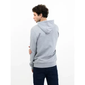 Sudadera hombre JAMES HARVEST WESTWOOD HEIGHTS 2132027, Gris marengo, con modelo, vista posterior