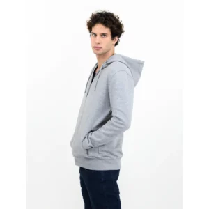 Sudadera hombre JAMES HARVEST WESTWOOD HEIGHTS 2132027, Gris marengo, con modelo, vista lateral