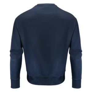 Sudadera unisex JAMES HARVEST HOPEDALE CREWNECK 2132028, Marino, vista posterior
