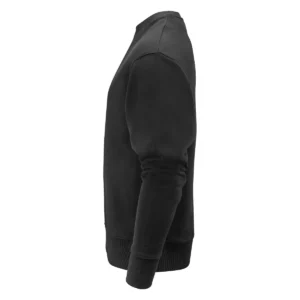 Sudadera unisex JAMES HARVEST HOPEDALE CREWNECK 2132028, Negro, lateral izquierdo