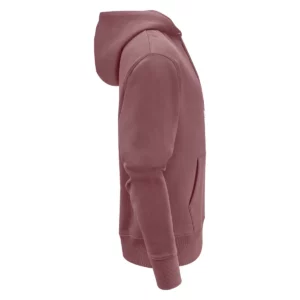 Sudadera unisex JAMES HARVEST HOPEDALE HOODIE 2132029, Dusty red, lateral derecho