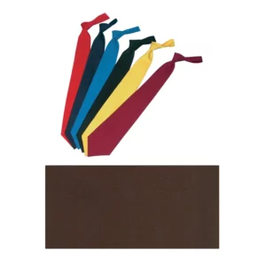 Corbata de nudo Leiber 02/157 en varios colores y muestra de tejido café