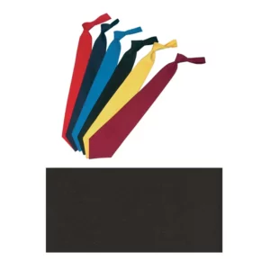 Corbata de nudo Leiber 02/157 en varios colores y muestra de tejido negro