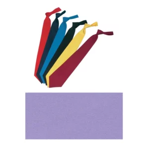 Corbata de nudo Leiber 02/157 en varios colores y muestra de tejido lila