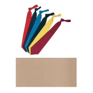 Corbata de nudo Leiber 02/157 en varios colores y muestra de tejido arena