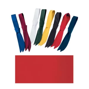Corbata de servicio Leiber 02/190 en varios colores y muestra de tejido rojo