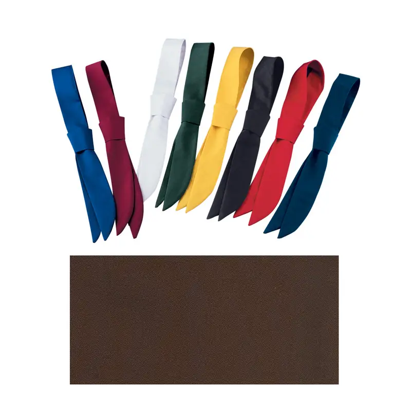 Corbata de servicio con pasador Leiber 02/190 6 Corbata de servicio Leiber 02/190 en varios colores y muestra de tejido café
