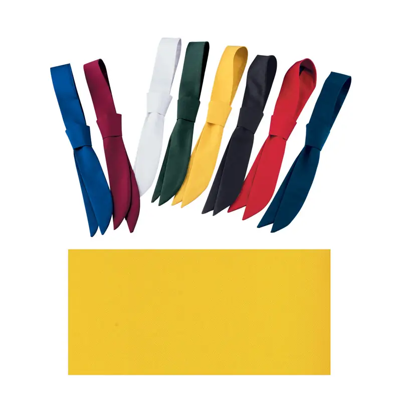 Corbata de servicio con pasador Leiber 02/190 8 Corbata de servicio Leiber 02/190 en varios colores y muestra de tejido amarillo