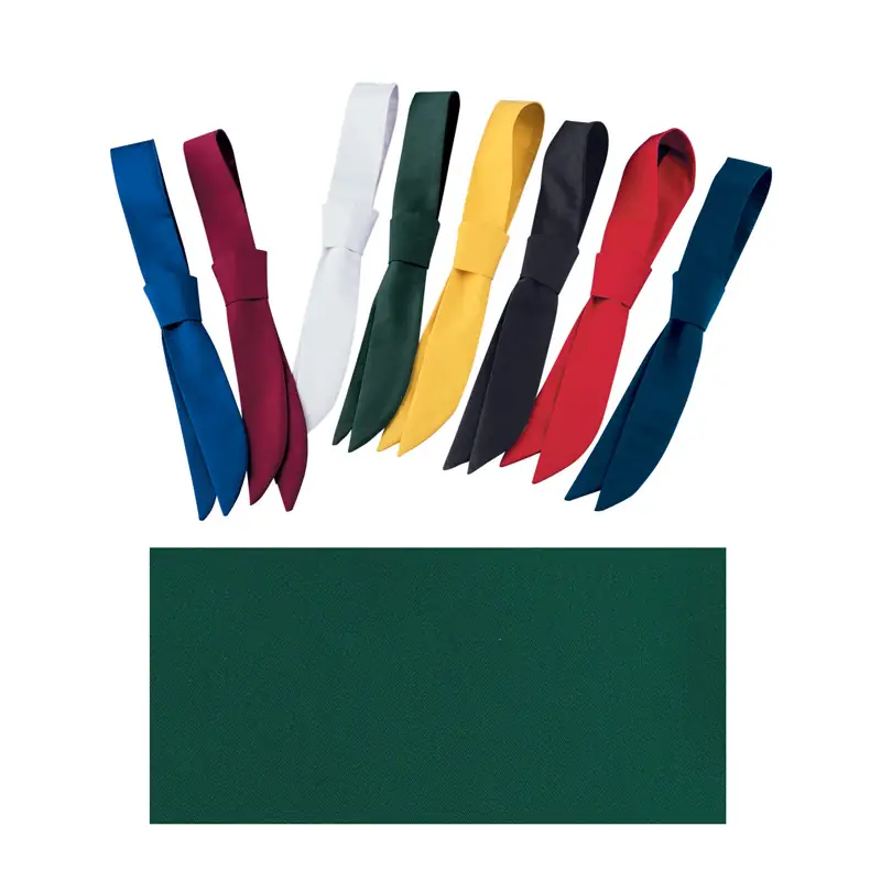 Corbata de servicio con pasador Leiber 02/190 14 Corbata de servicio Leiber 02/190 en varios colores y muestra de tejido verde botella