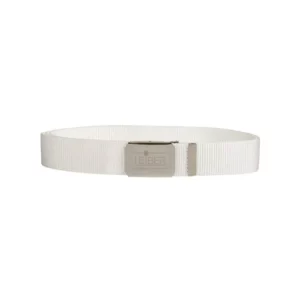 Cinturón ajustable Leiber 02/2446 blanco con cierre metálico, vista frontal