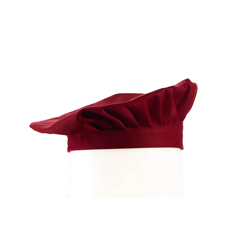Gorro bajo de cocina Leiber 02/2564 6 Gorro bajo de cocina Leiber 02/2564 burdeos, frontal