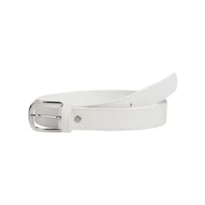 Cinturón de piel Leiber 02/413 blanco, vista frontal