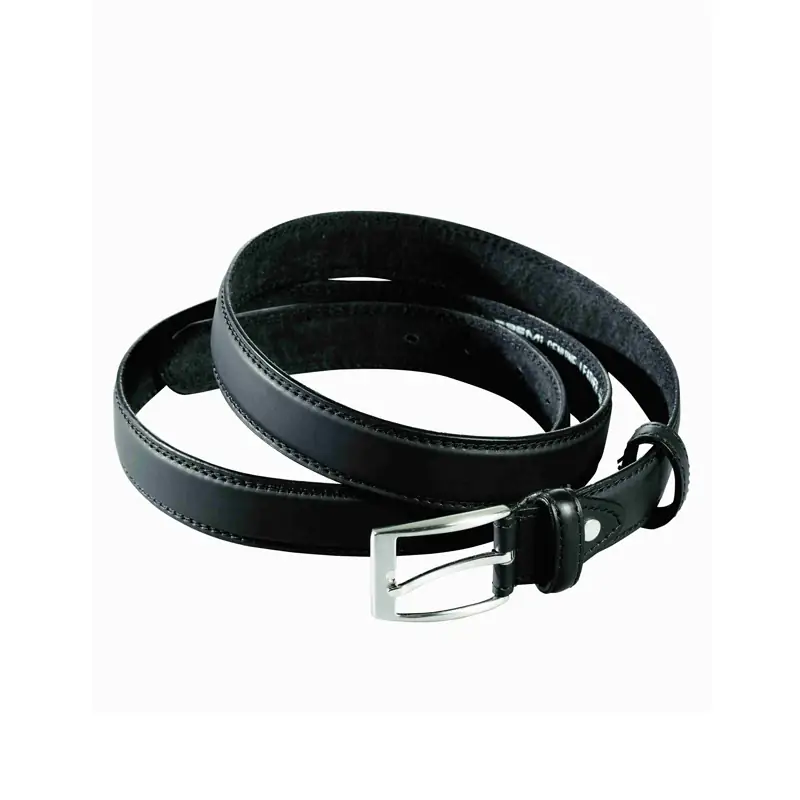 Cinturón de piel Leiber 02/414 2 Cinturón de piel Leiber 02/414 negro, vista del reverso
