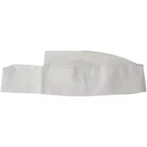 Gorro de cocina bajo Leiber 02/548 blanco, vista frontal