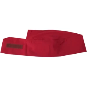 Gorro de cocina bajo Leiber 02/548 burdeos, vista frontal