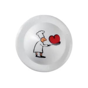 Botón de cocina Leiber 02/570 con diseño Cocinero, paquete de 12 unidades