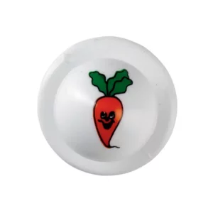 Botón de cocina Leiber 02/570 con diseño Zanahoria, paquete de 12 unidades