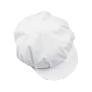 Gorra de cocina Leiber 02/829 blanco, vista superior de la gorra blanca