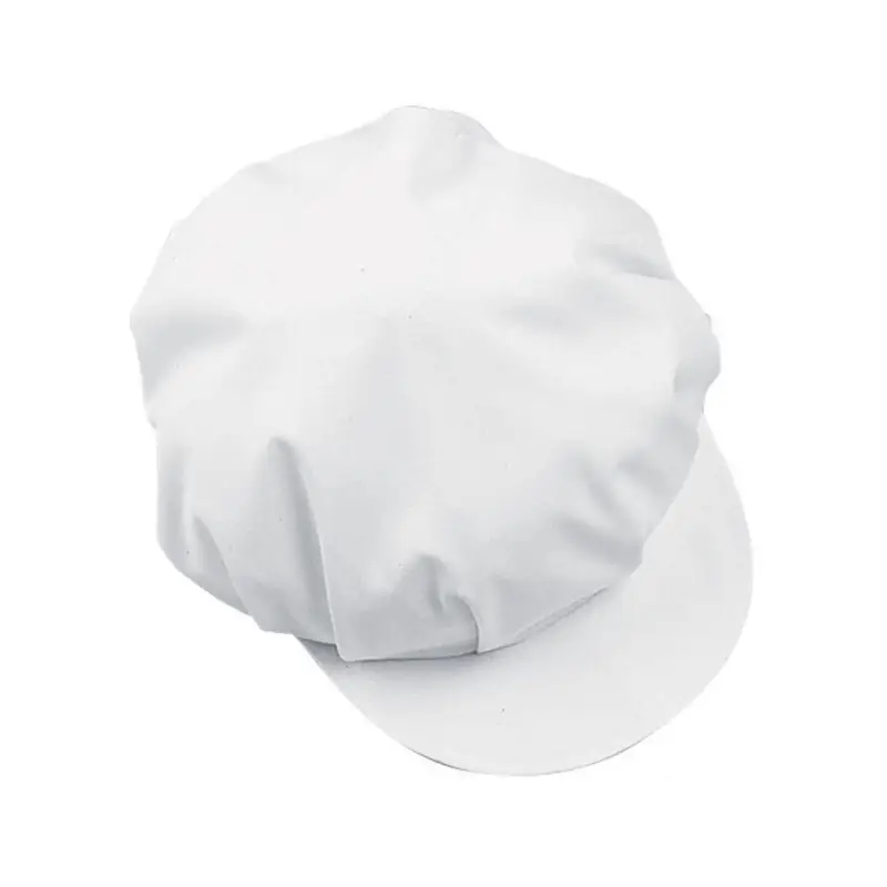 Gorra de cocina con visera Leiber 02/829 2 Gorra de cocina Leiber 02/829 blanco, vista superior de la gorra blanca