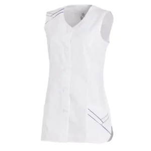 Casaca sin mangas de mujer Leiber 04/1247 blanco, vista frontal de la prenda