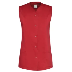 Casaca sin mangas de mujer Leiber 04/2442 rojo, vista frontal de la prenda