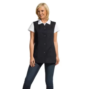 Casaca sin mangas de mujer Leiber 04/2442 negro, puesta en modelo, vista frontal