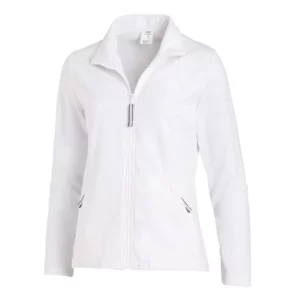 Chaqueta de felpa de mujer Leiber 08/1059 blanco, vista frontal de la prenda