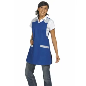 Casulla Leiber 08/1229 azul royal, modelo de frente