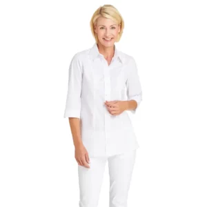 Blusa de mujer Leiber 08/1237 blanco, puesta en modelo