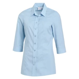 Blusa de mujer Leiber 08/1237 celeste, vista frontal de la prenda