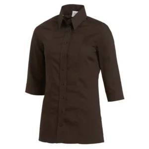 Blusa de mujer Leiber 08/1237 chocolate, vista frontal de la prenda