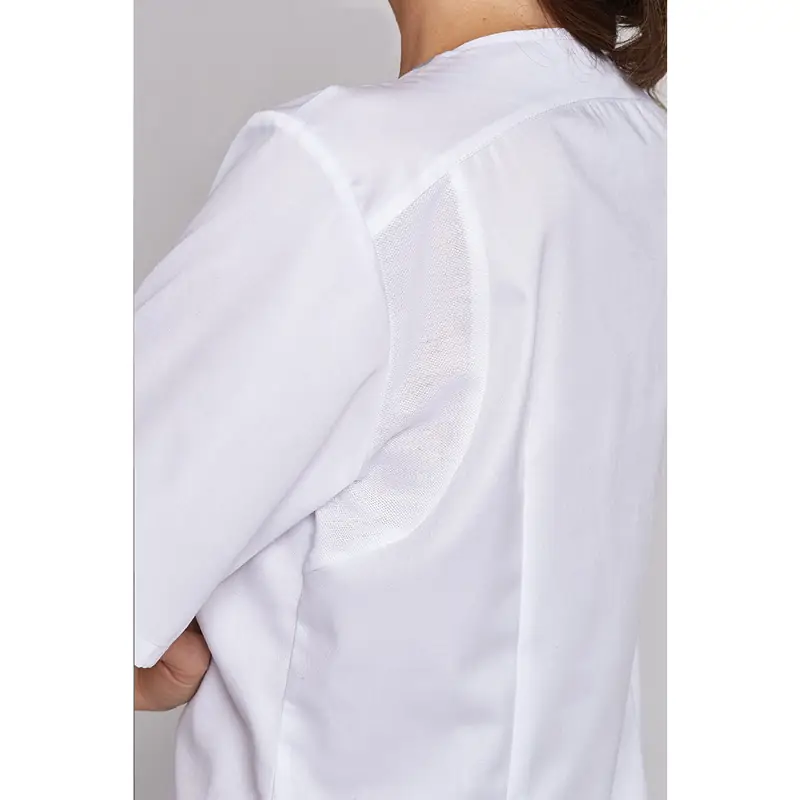 Casaca de mujer Leiber 08/1335 6 Casaca Leiber 08/1335 blanco/gris plata, detalle de la espalda