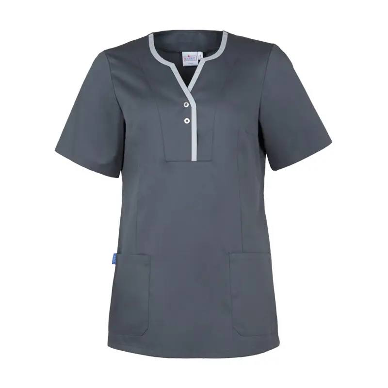 Casaca de mujer Leiber 08/1335 3 Casaca Leiber 08/1335 antracita/gris plata, vista frontal de la prenda