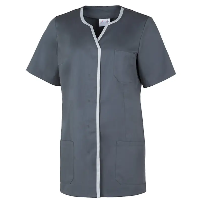 Casaca de mujer Leiber 08/1337 2 Casaca Leiber 08/1337 antracita/gris plata, vista frontal de la prenda