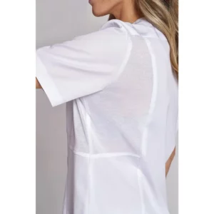 Casaca sanitaria de mujer Leiber 08/1338 blanco, detalle posterior de la prenda
