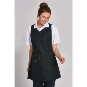 Casulla multibolsillos de mujer Leiber 08/1350 negra, frontal con modelo