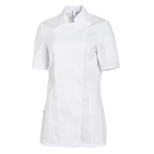 Chaqueta de cocina de mujer Leiber 08/1351 blanca, vista frontal sin modelo