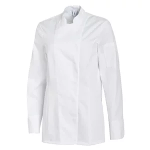 Chaqueta de cocina de mujer Leiber 08/1352 blanco, vista frontal sin modelo