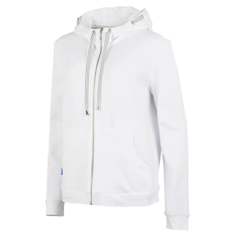 Sudadera con capucha de mujer Leiber 08/1364 3 Sudadera con capucha de mujer Leiber 08/1364 blanca, frontal sin modelo