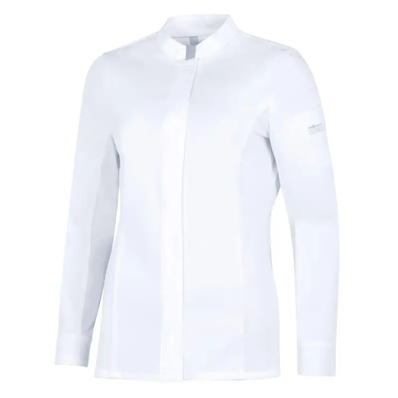Chaqueta de cocina de mujer Leiber 08/1373 1 Chaqueta de cocina de mujer Leiber 08/1373 blanca, vista frontal de la prenda